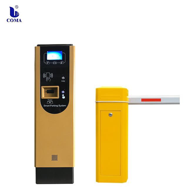 Sistema de puerta de barrera de gestión de dispensador automático de tarjetas de aparcamiento