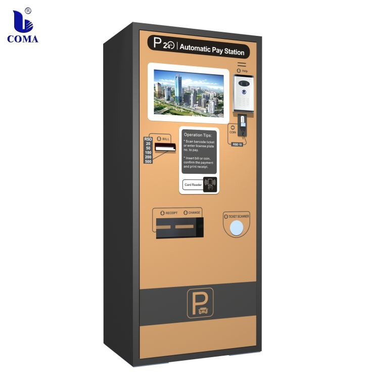Sistema de gestión de la estación de pago de estacionamiento de autoservicio