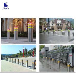 Estacionamiento ANPR con sistema automático de control de acceso de bolardo hidráulico