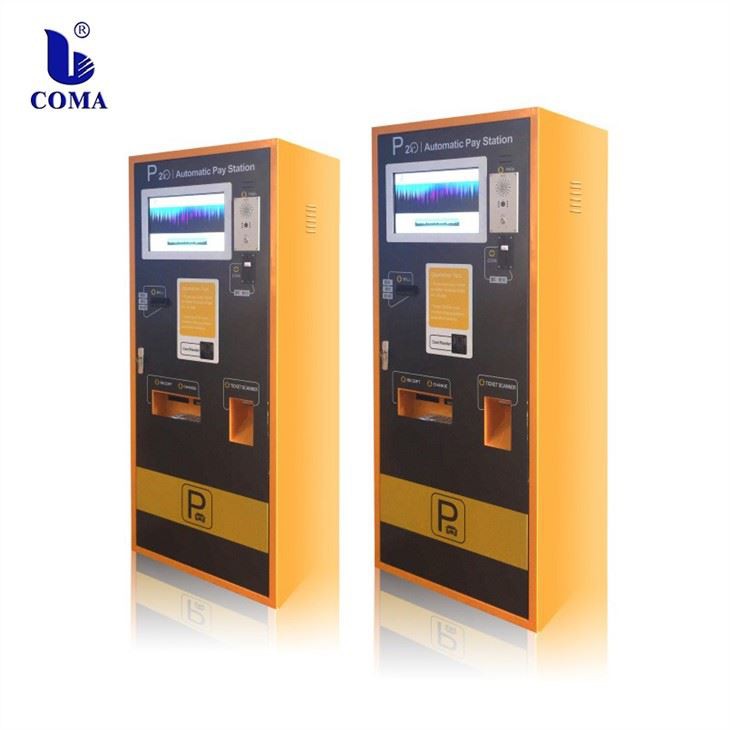Máquina de pago automatizada inteligente Sistema de pago de aparcamiento de coches Terminal de pago